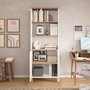 Hanah Home Nord - ND13-SW Blanco y Roble